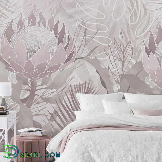 Creativille wallpapers 4225 Protea and Tropical Plants 3D Models