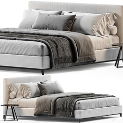 Minotti Andersen Bed Bed 3D Models 