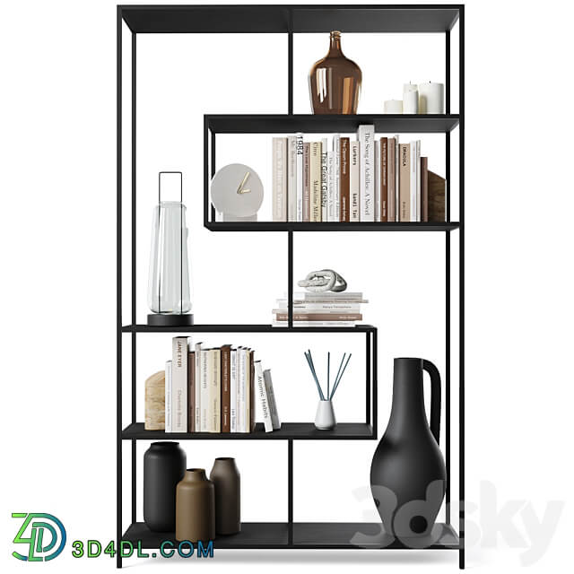 Bookcase Seaford 2 by Actona Rack 3D Models