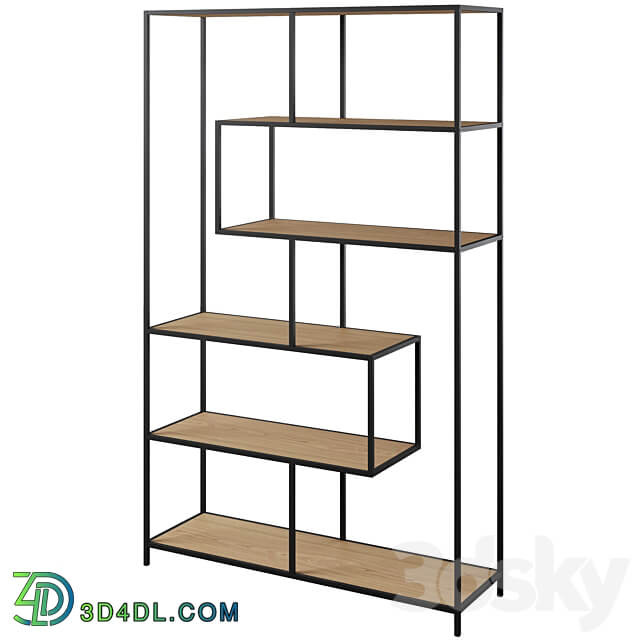 Bookcase Seaford 2 by Actona Rack 3D Models