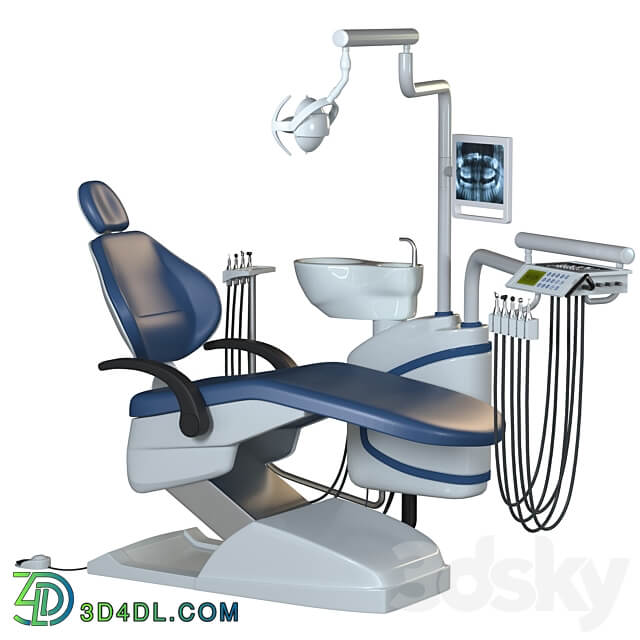 dental chair unit set hospital equipment VOL 3 3D Models