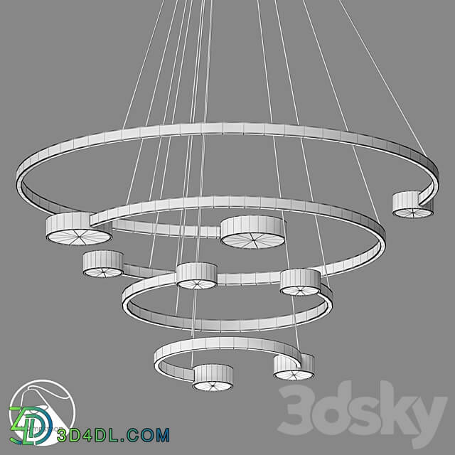 LampsShop.com L1412a Chandelier Spira Pendant light 3D Models