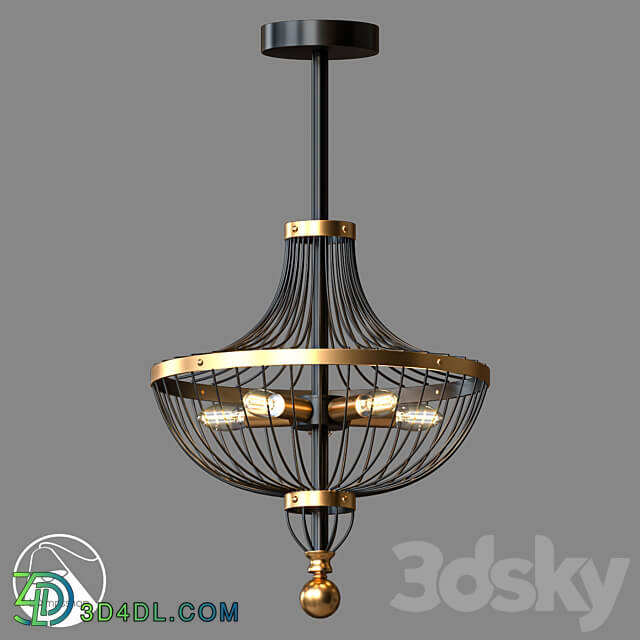 LampsShop.com L1414 Chandelier Flicker Pendant light 3D Models