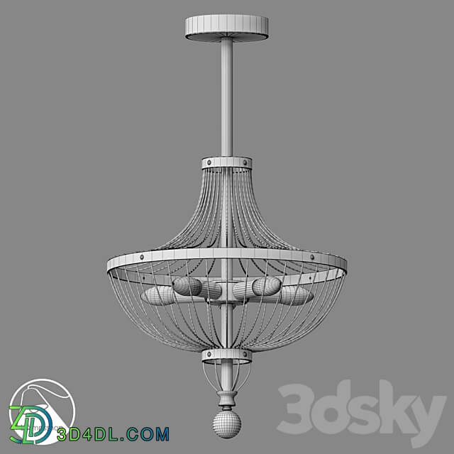 LampsShop.com L1414 Chandelier Flicker Pendant light 3D Models