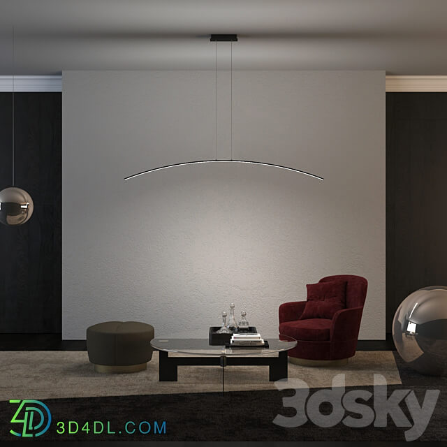 Pendant lamp ArcLamp by GLODE Pendant light 3D Models