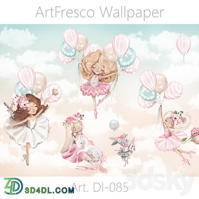 ArtFresco Wallpaper Designer seamless wallpaper Art. Dl 085OM 3D Models