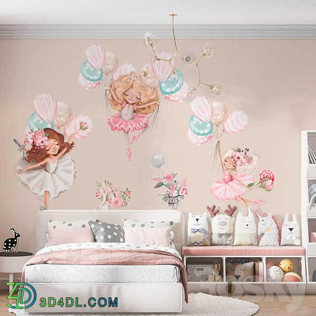 ArtFresco Wallpaper Designer seamless wallpaper Art. Dl 086 3D Models
