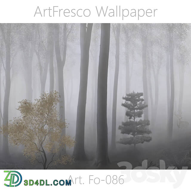ArtFresco Wallpaper Designer seamless wallpaper Art. Fo 086OM 3D Models