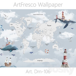 ArtFresco Wallpaper Designer seamless wallpaper Art. Dm 106OM 3D Models 