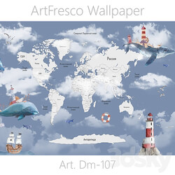 ArtFresco Wallpaper Designer seamless wallpaper Art. Dm 107OM 3D Models 