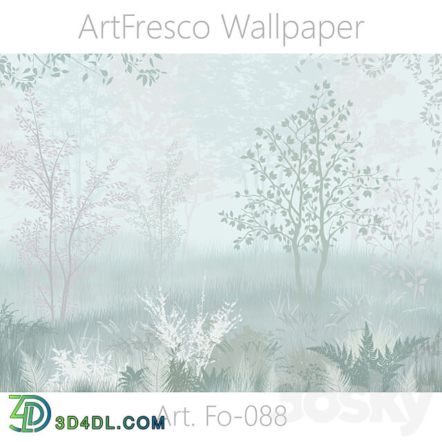 ArtFresco Wallpaper Designer seamless wallpaper Art. Fo 088OM 3D Models