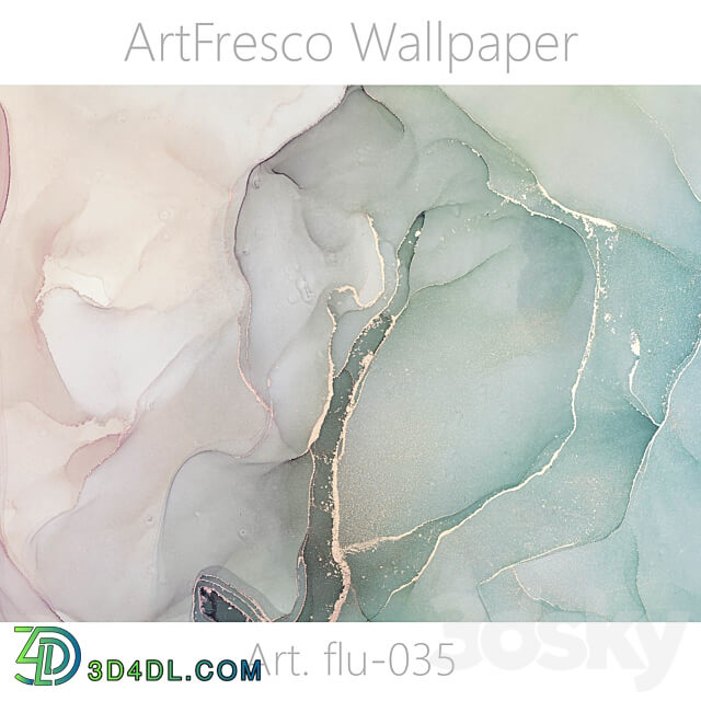 ArtFresco Wallpaper Designer seamless wallpaper Art. flu 035OM 3D Models