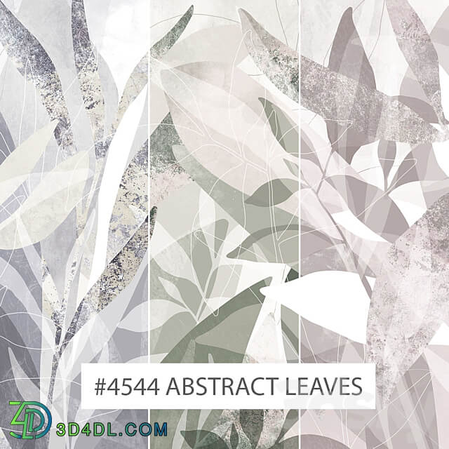 Creativille wallpapers 4544 Abstract Leaves 3D Models