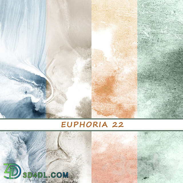 Designer wallpapers EUPHORIA 22 pack 1 3D Models