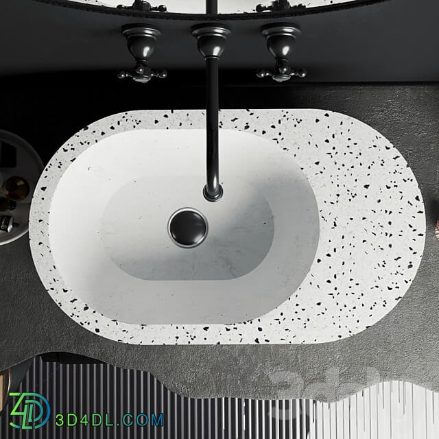 Concrete sink Vessel small 3D Models