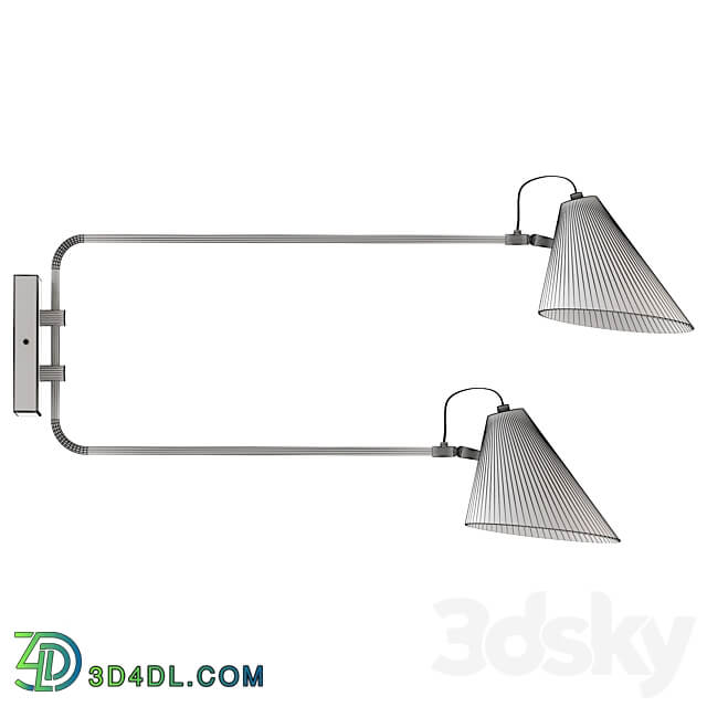 Wall lamp CLUB DOUBLE WALL by House Doctor 3D Models