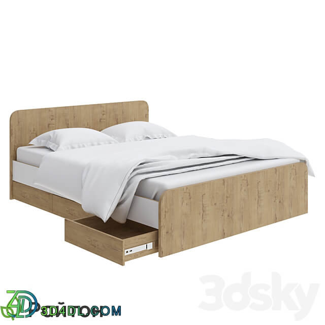 Way Plus bed with drawers Bed 3D Models