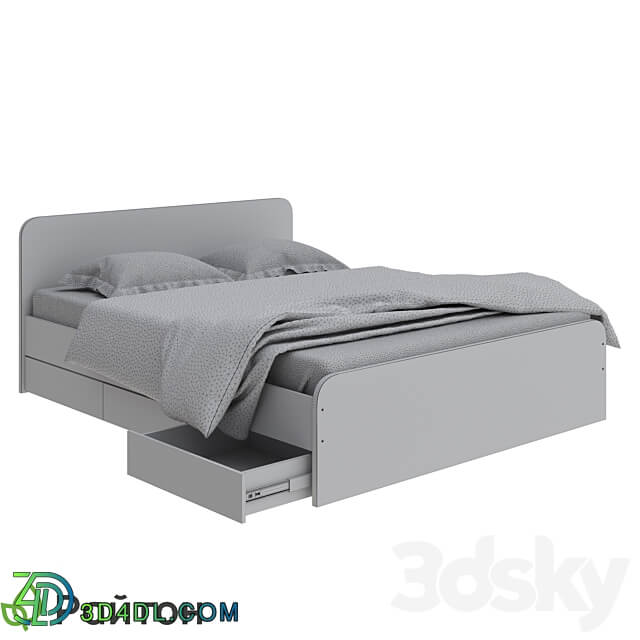 Way Plus bed with drawers Bed 3D Models