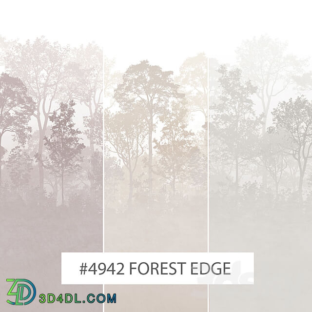 Creativille wallpapers 4942 Forest Edge 3D Models