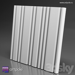 OM 3D panel STEP Decorative plaster 3D Models 