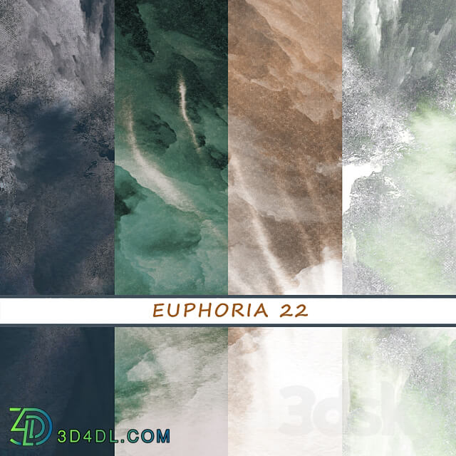 Designer wallpapers EUPHORIA 22 pack 2 3D Models