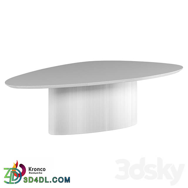 Kronco Elipse porcelain stoneware coffee table 3D Models