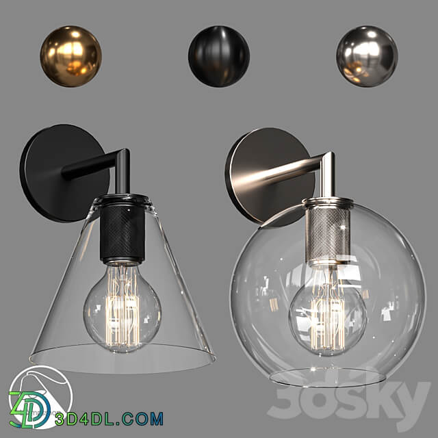 LampsShop.com B4032 Sconce Retro Lamp A 3D Models