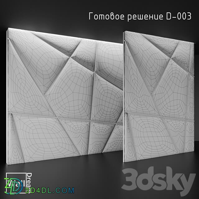 OM WallDream soft panels. 3D Models