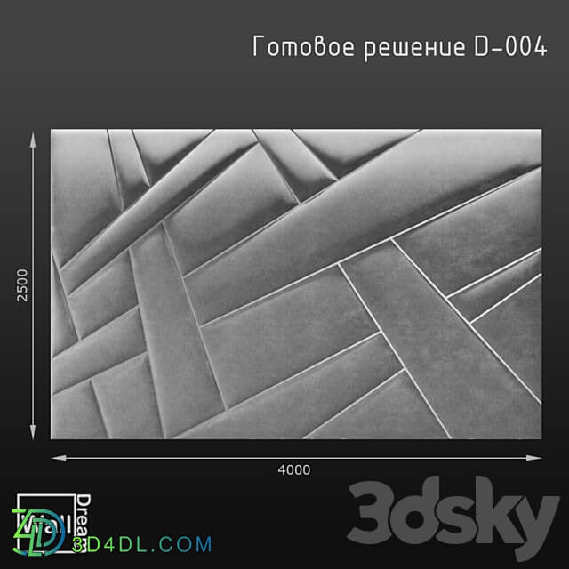 OM WallDream soft panels. 3D Models