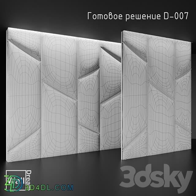 OM WallDream soft panels. 3D Models