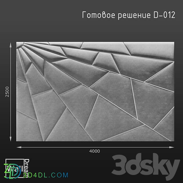 OM WallDream soft panels. 3D Models