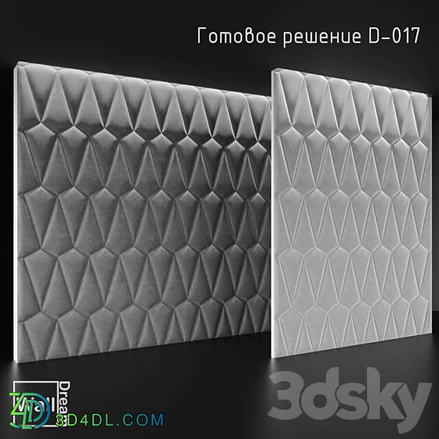 OM WallDream soft panels. 3D Models