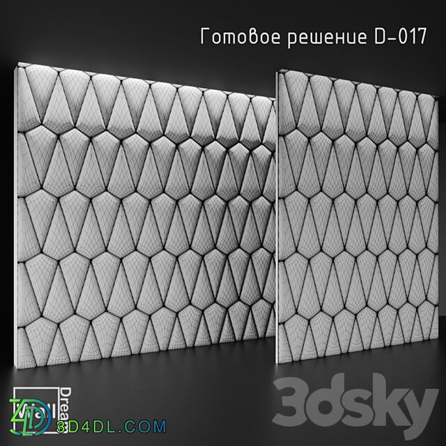 OM WallDream soft panels. 3D Models