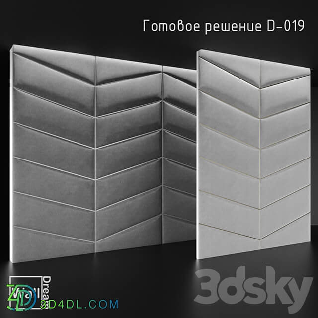 OM WallDream soft panels. 3D Models