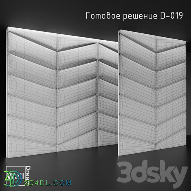 OM WallDream soft panels. 3D Models