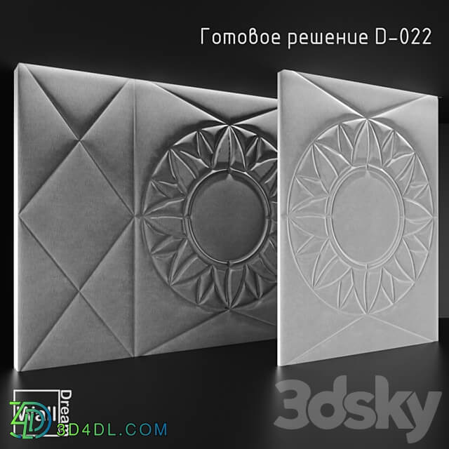 OM WallDream soft panels. 3D Models