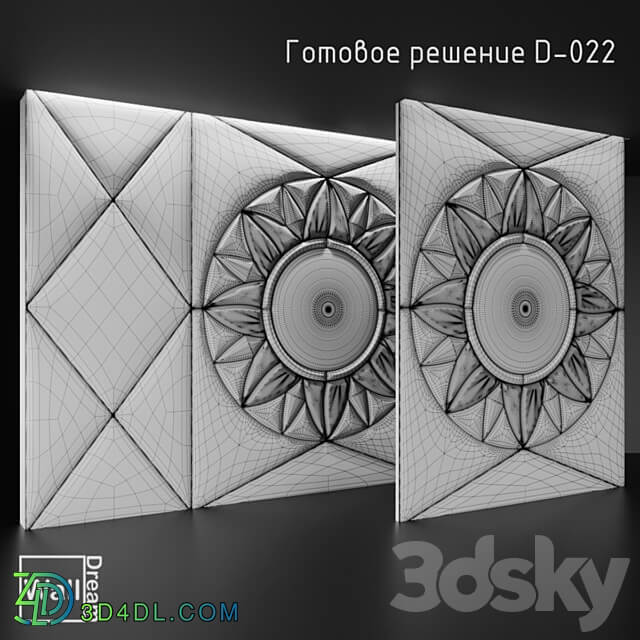 OM WallDream soft panels. 3D Models