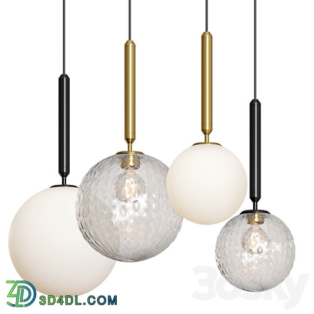 Modern Glass Ball Led Pendant Lamp Pendant light 3D Models