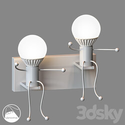 LampsShop.com B4052 Sconce Funny Little Men 3D Models 