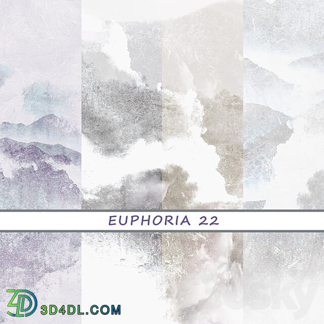 Designer wallpapers EUPHORIA 22 pack 3 3D Models