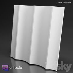 OM 3D panel AFINA BIG Decorative plaster 3D Models 