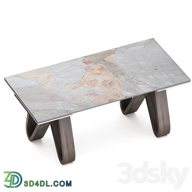 Lido folding table ceramic 3D Models
