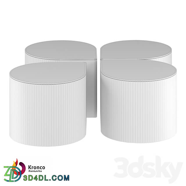 Kronco Klever porcelain stoneware coffee table 3D Models