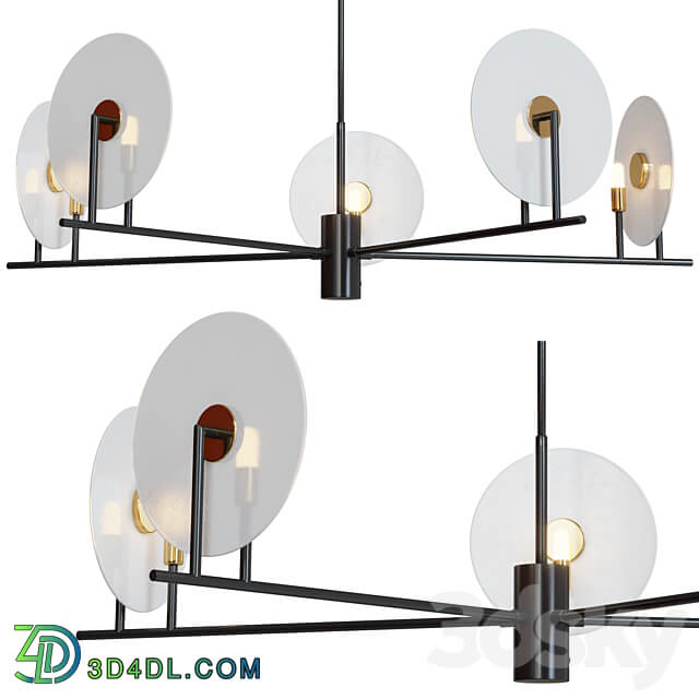 Aromas del Campo Erto C1257 5 chandelier Pendant light 3D Models