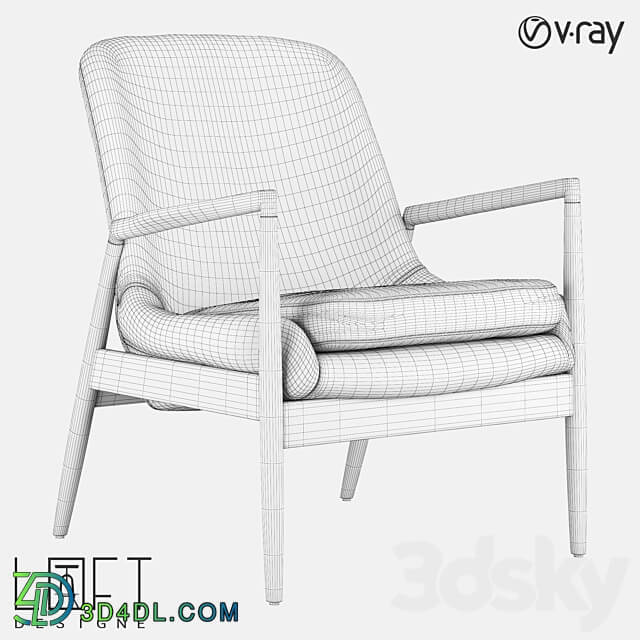 Armchair LoftDesigne 3816 model 3D Models