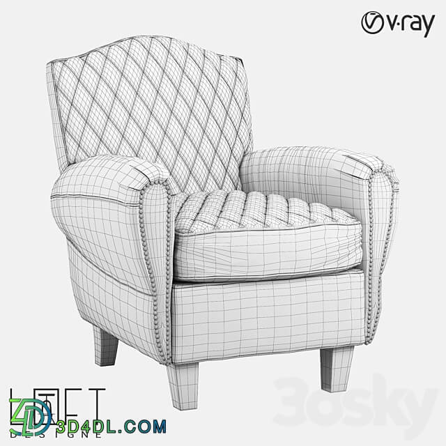 Armchair LoftDesigne 3854 model 3D Models