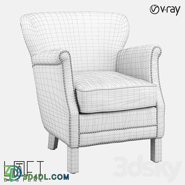 Armchair LoftDesigne 4066 model 3D Models