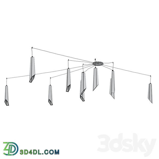 Pendant lamp Patrizia Volpato CRYPTO collection 295 S Pendant light 3D Models