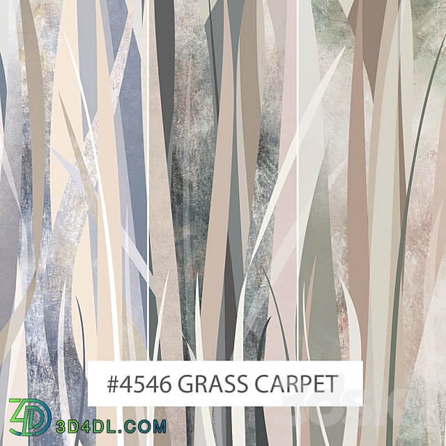 Creativille wallpapers 4546 Grass Carpet 3D Models