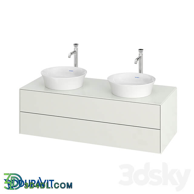 OM Duravit White Tulip Hanging bedside table WT4988 B 3D Models